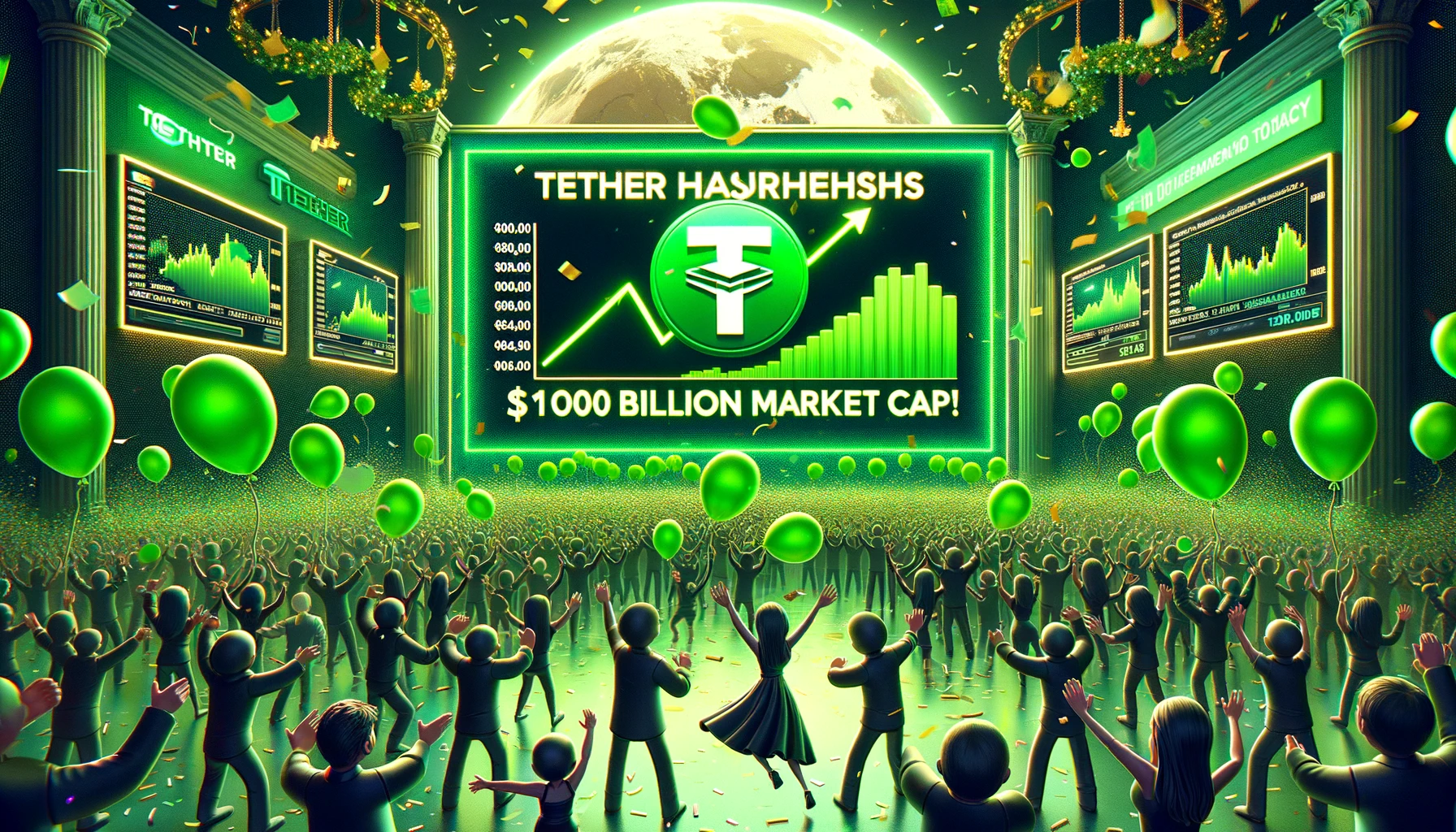 Tether Ultrapassa US$100 Bilhões em Valor de Mercado