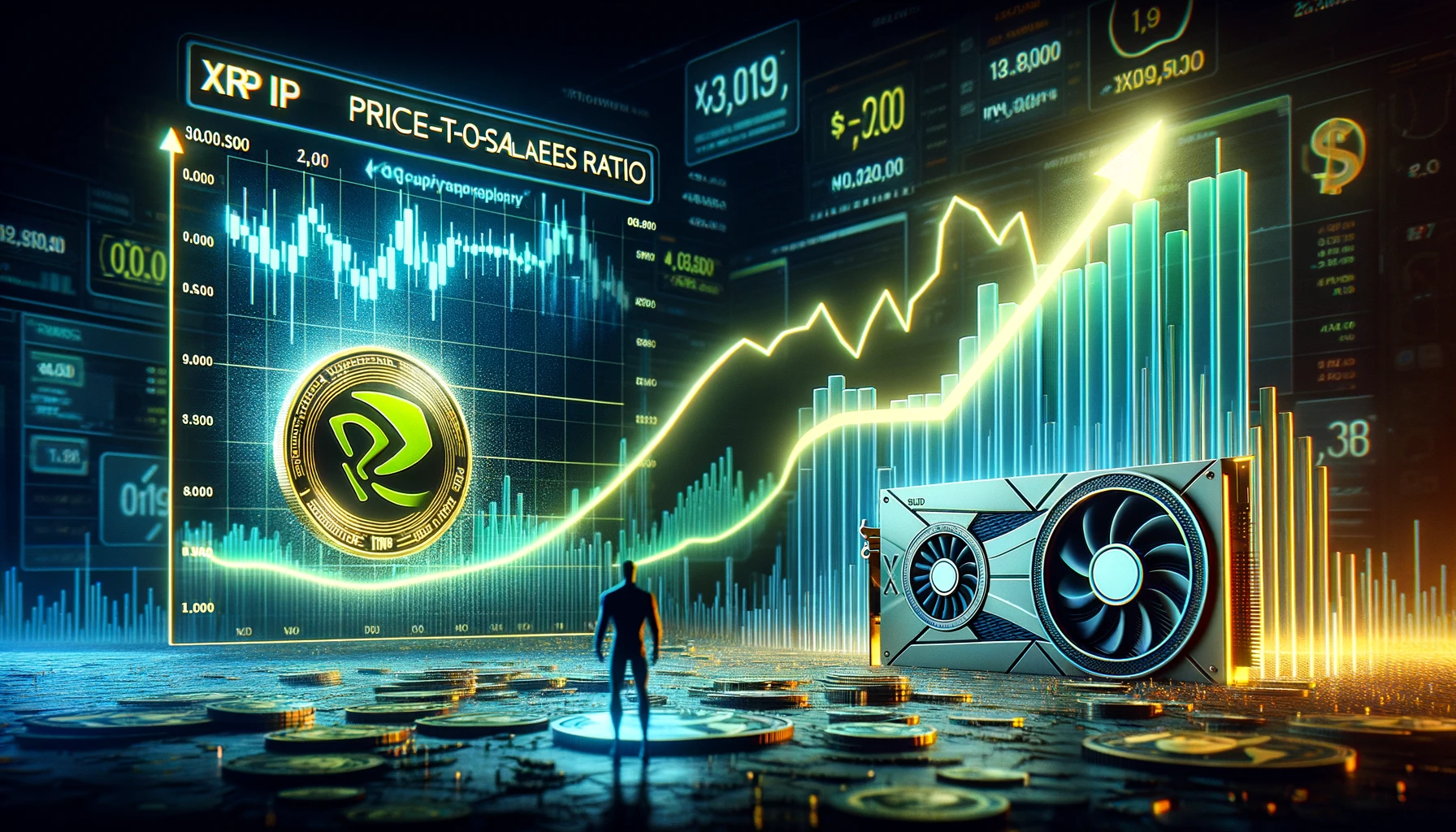 XRP suplanta Nvidia em relação preço/vendas